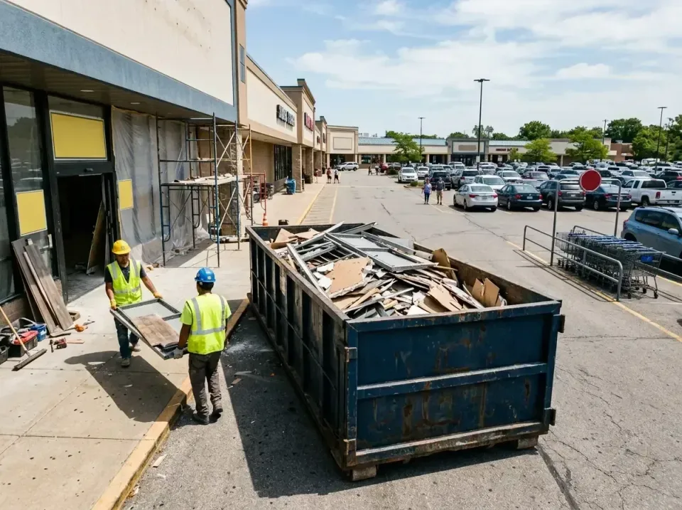 retail-store-renovation-debris-003 — frequently asked questions, Roll-off Dumpster Rentals in South Jacksonville, IL
